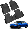 TPE All Weather Floor Mats and Cargo Mat for Honda Civic Sedan Z548031