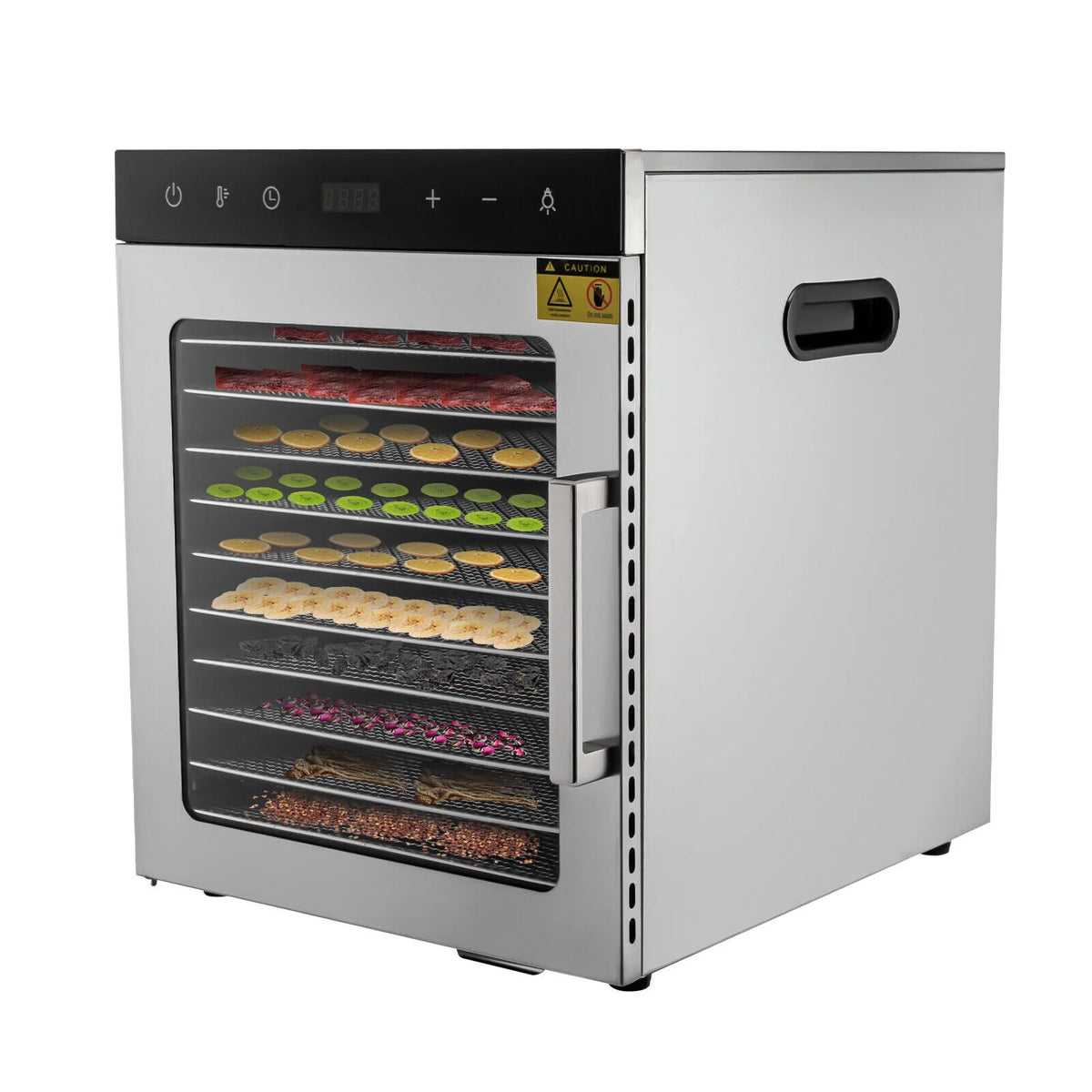 800W 10-Tray Stainless Steel Food Dehydrator R67046