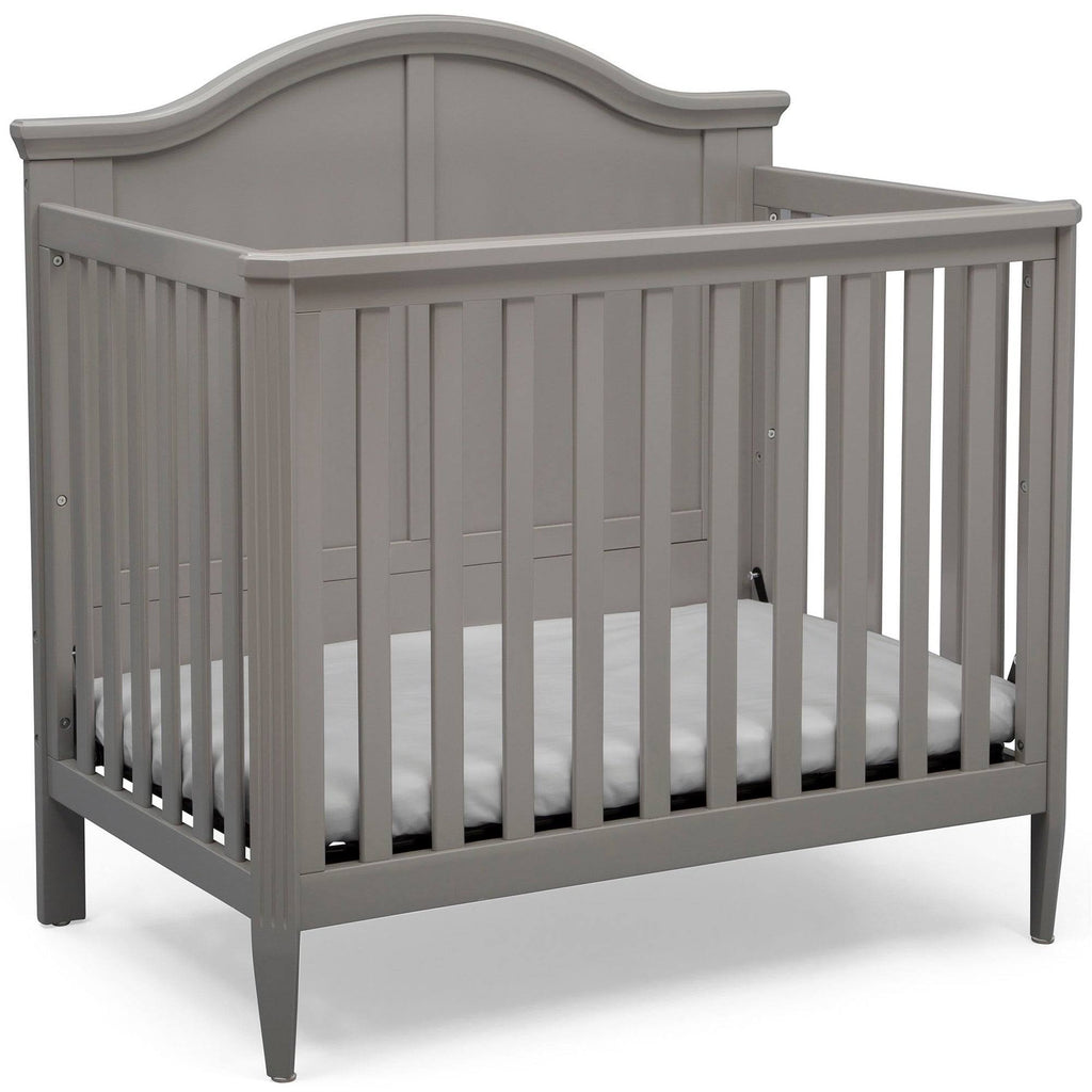 Mini Convertible Baby Crib with Mattress in Bianca White P166583