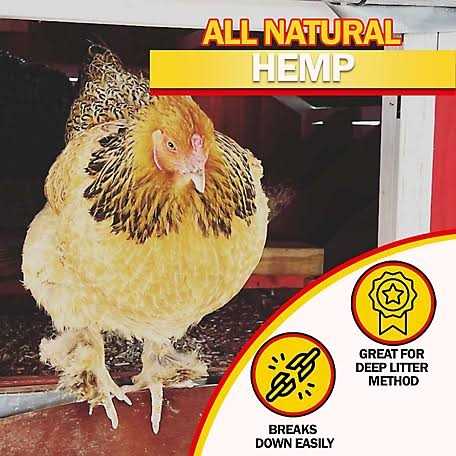 Hemp Bedding for Chicken Coop and Small Animal Litter I272307