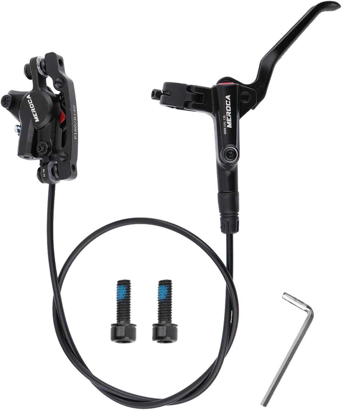 MTB Hydraulic Disc Brake Set with 160mm Rotors, Aluminum Alloy, Pack of 2 J600