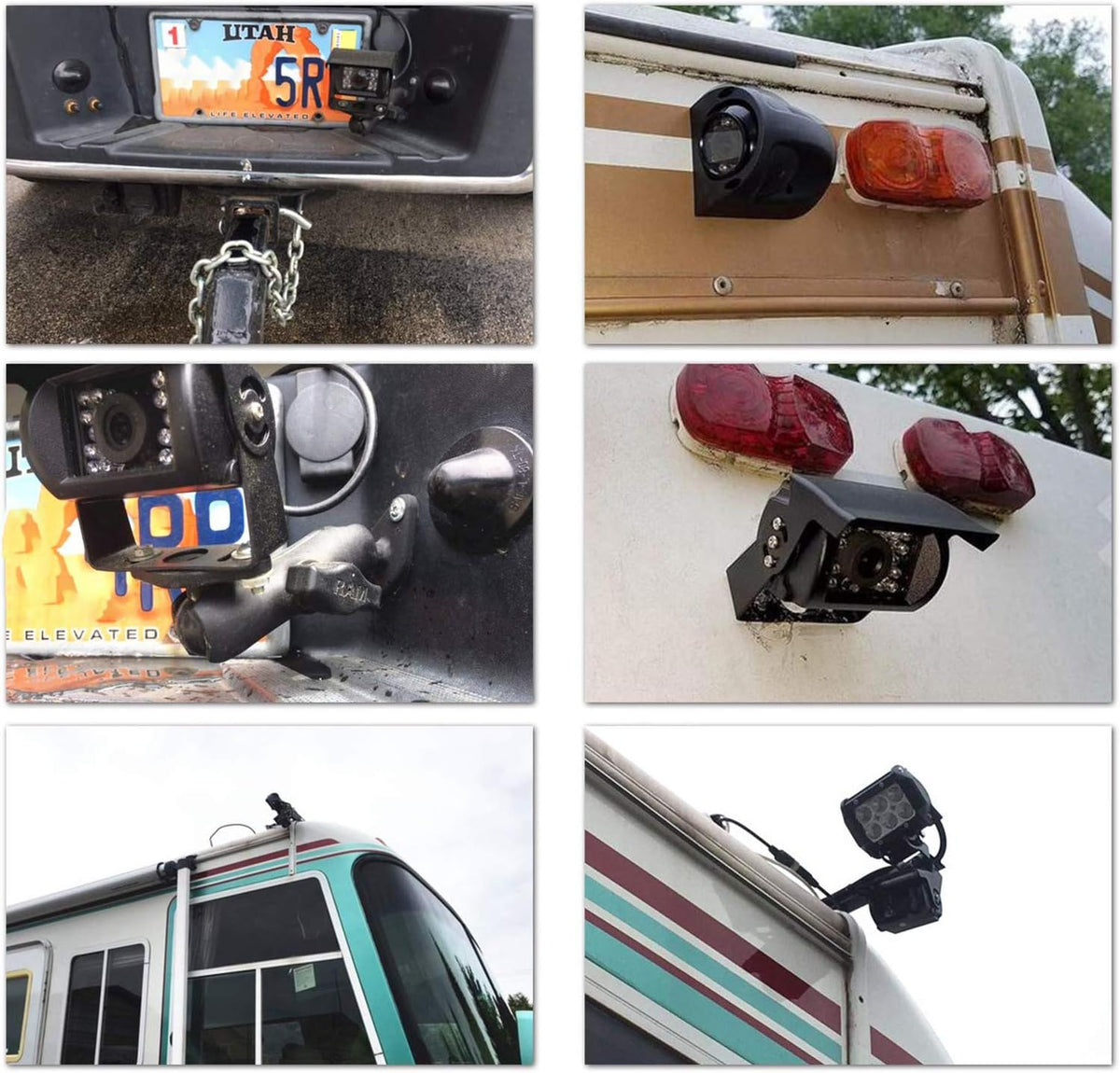 Backup Camera with Monitor 4 Channels Split Screen T235868