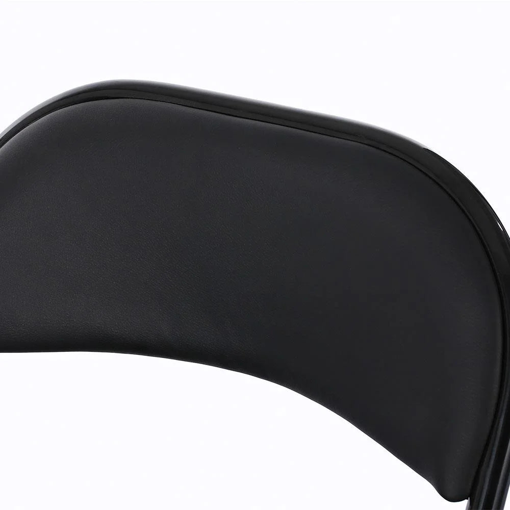 Black Leather Folding Conference Chairs Y426264