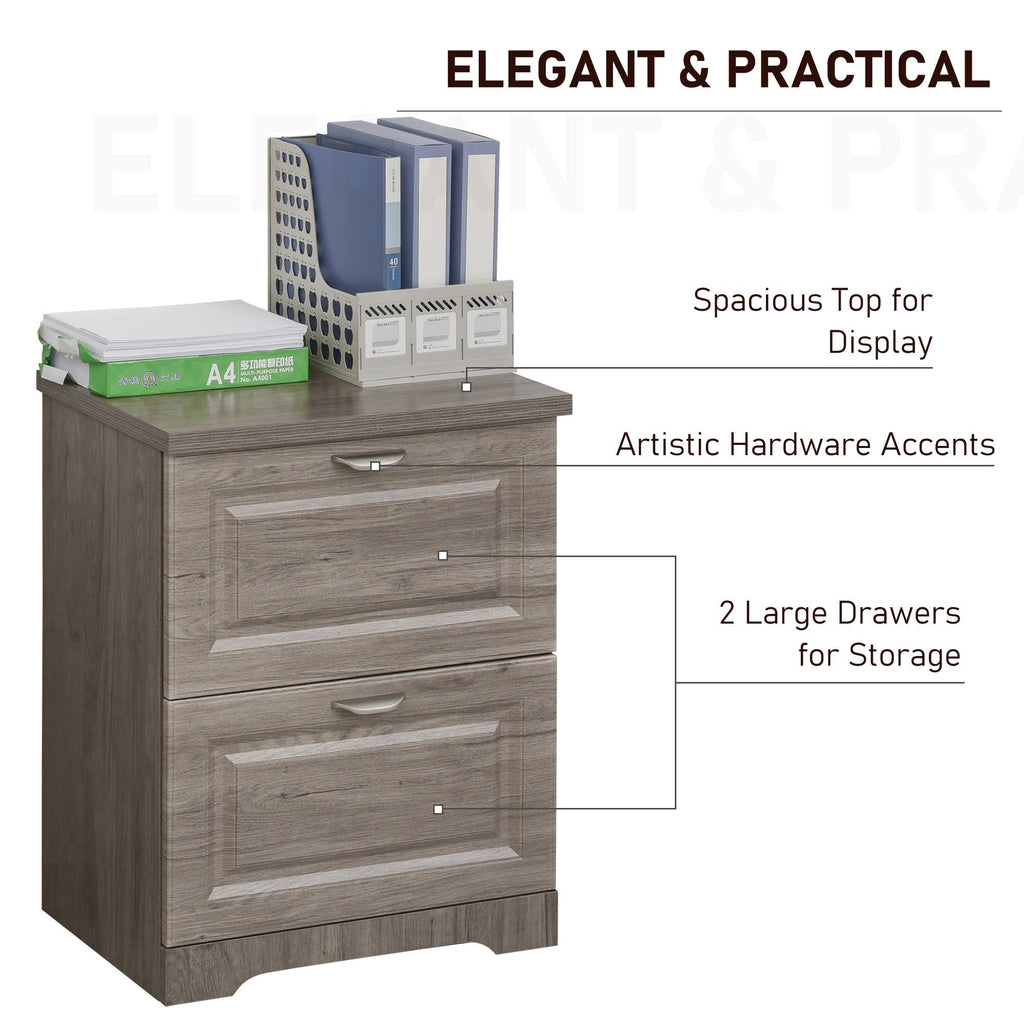 Oak 2-Drawer Lateral File Cabinet U97852