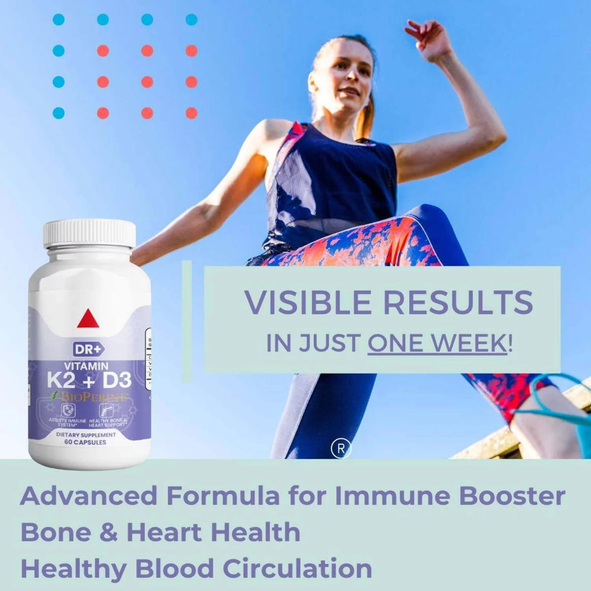 Vitamin K2 MK7 with D3 5000 IU Supplement 2-Pack L227