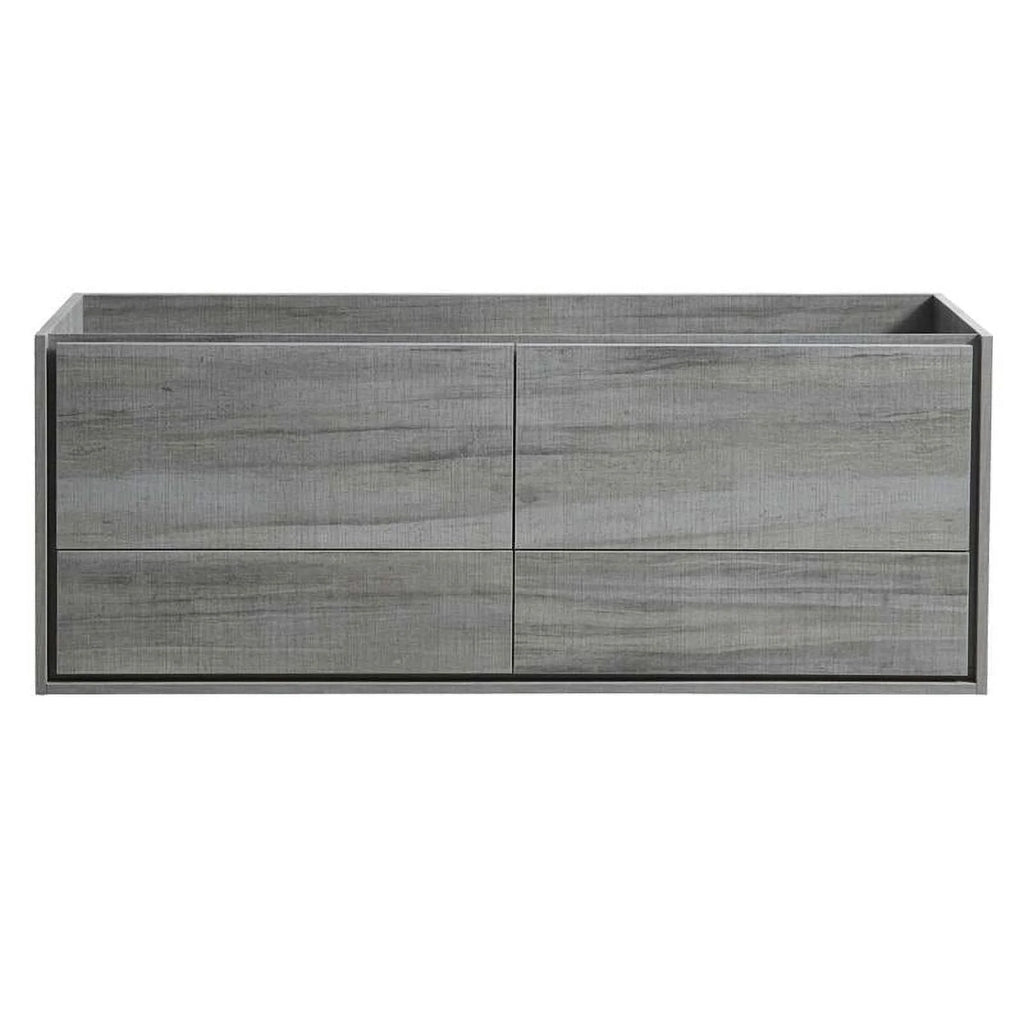 60" Ocean Gray Wood Bathroom Cabinet J332
