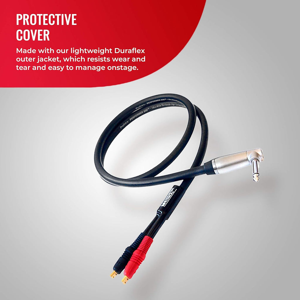 6 ft Combo Amp 1/4 to Faston Speaker Cable Pack of 2 O802