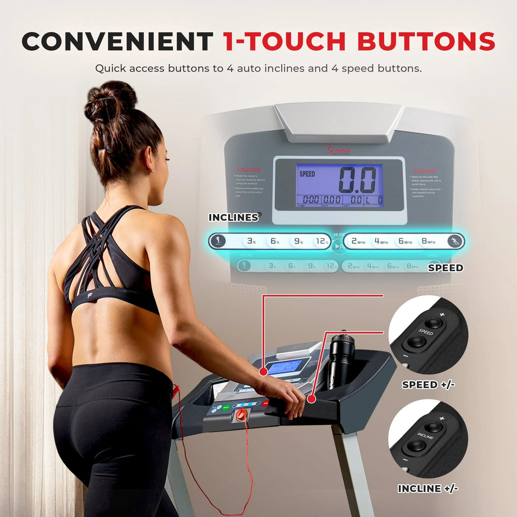 Foldable Treadmill with Auto Incline D94794