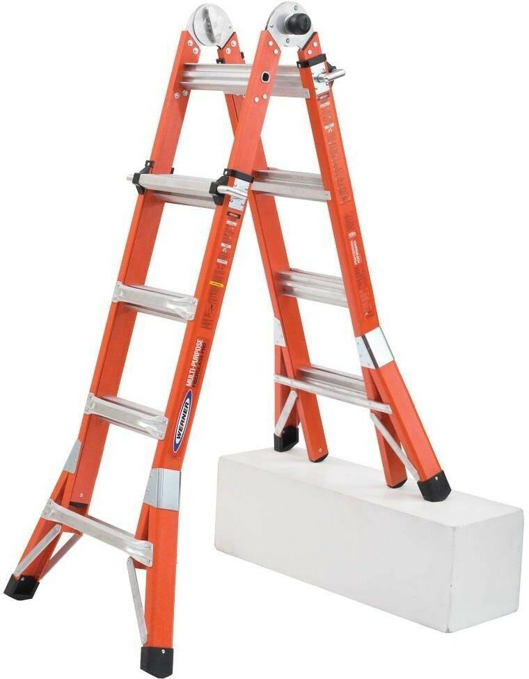 18 ft Fiberglass Multi-Position Ladder A491403