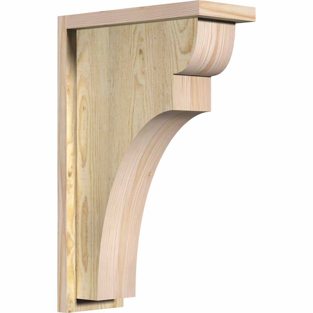 Yorktown Rough Sawn Corbel with Backplate, Douglas Fir Z693891