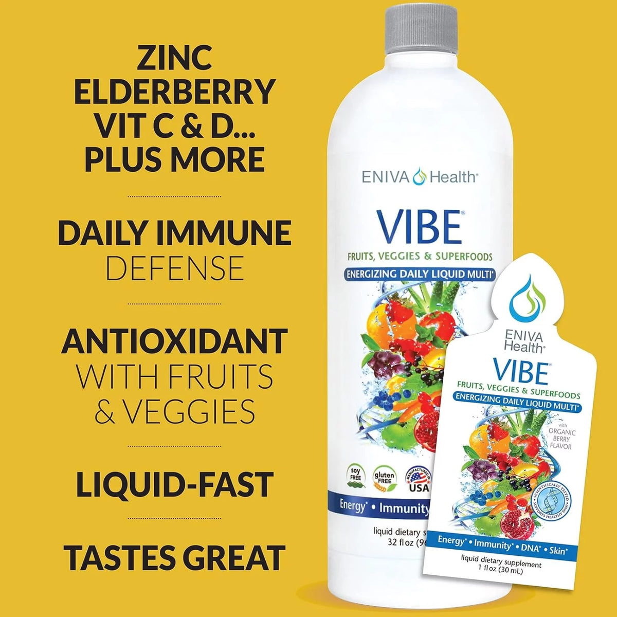 Liquid Daily Multivitamin with Vitamin A, B3, C, D, E & Amino Acids 32 oz T97175