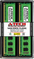 16GB DDR3 / DDR3L 1866MHz Desktop Memory Kit (2 x 8GB) PC3-14900 Non-ECC Unbuffered DIMM 240-Pin 2Rx8 1.35V Low Voltage Dual Rank RAM Z36704
