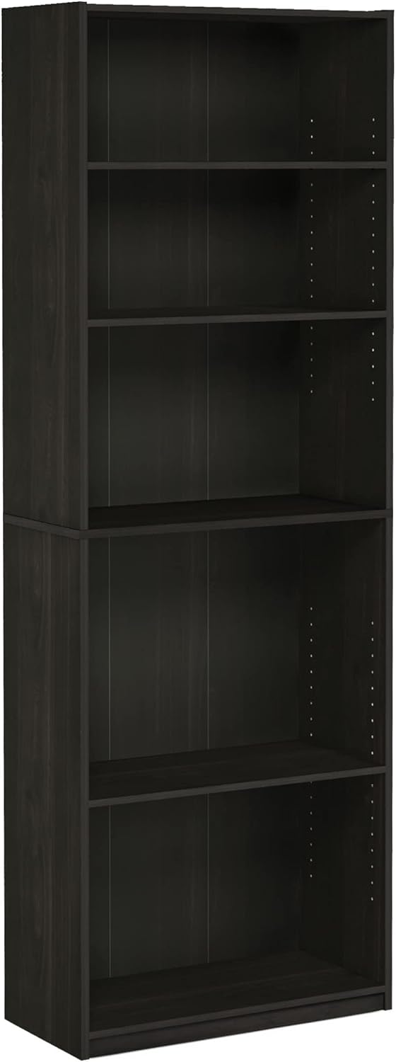 Black 5-Shelf Bookcase P65567