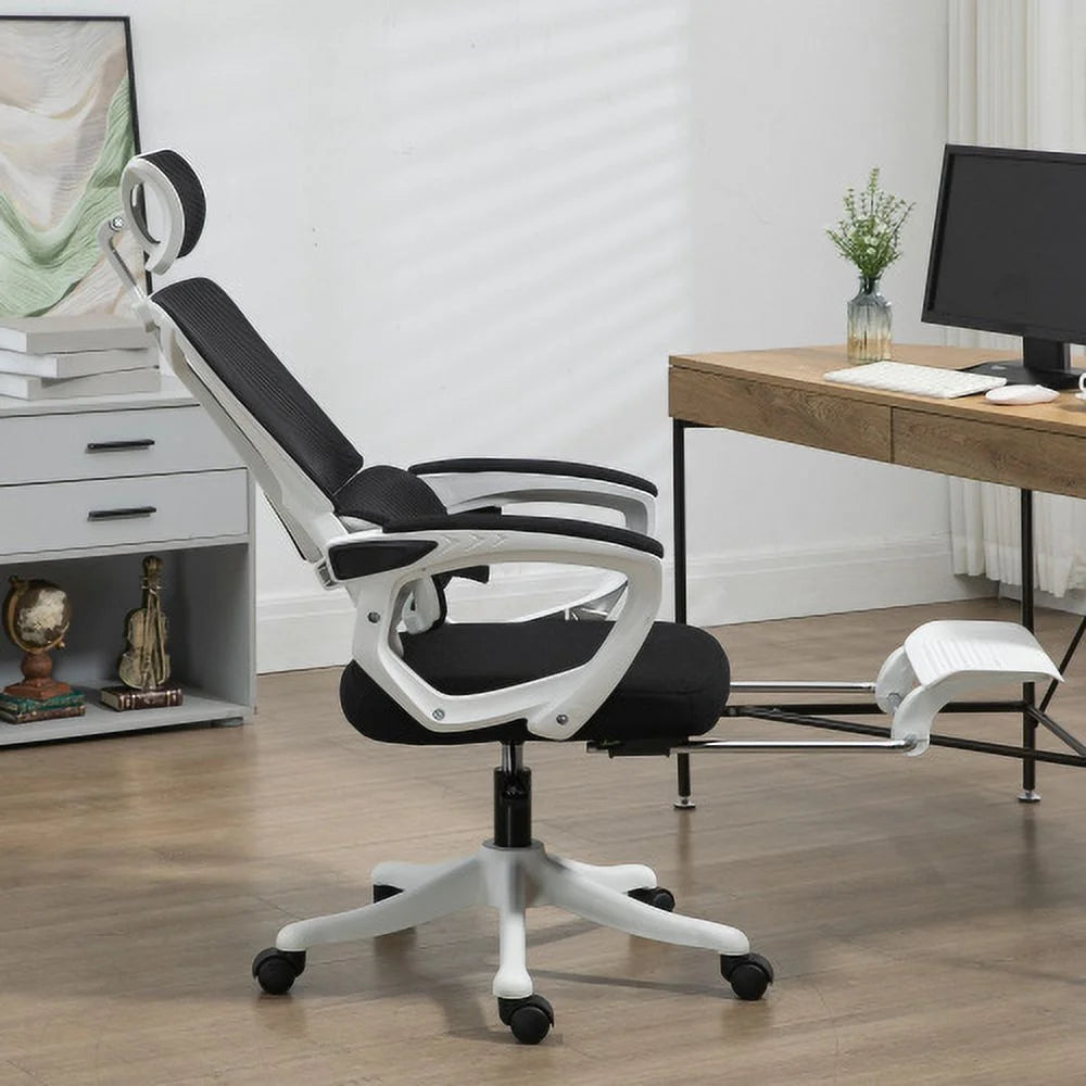 Black Fabric High Back Office Chair with Adjustable Headrest G680