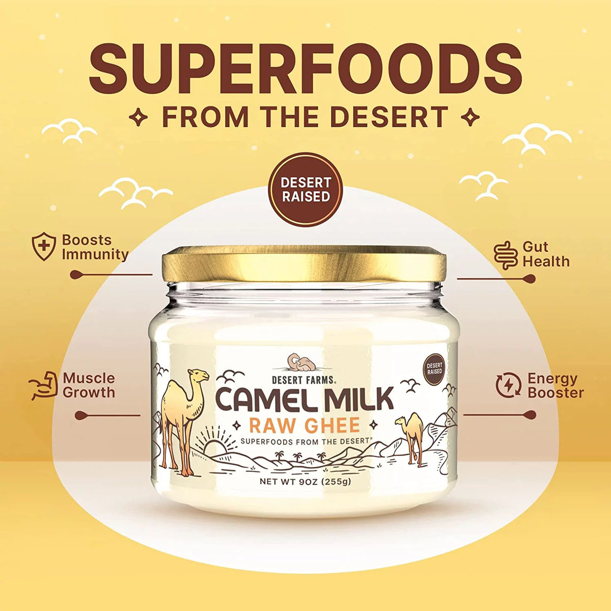 Grass-Fed Camel Ghee Butter (250 gms) Clarified Butter J4442