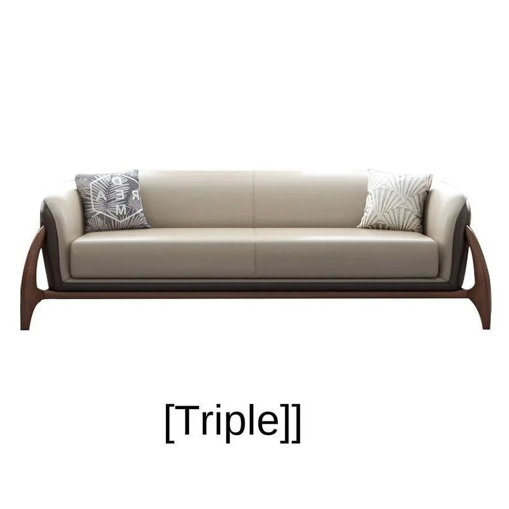 Nordic Leather Sectional Sofa Set Q2925