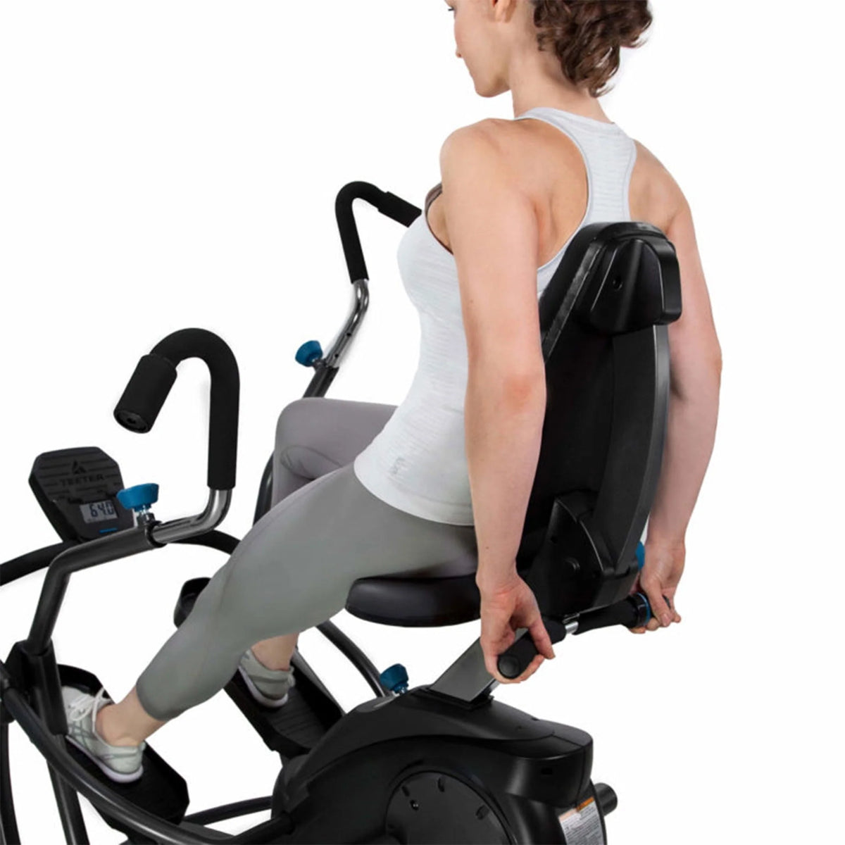 Black Recumbent Cross Trainer and Cardio Elliptical O5848