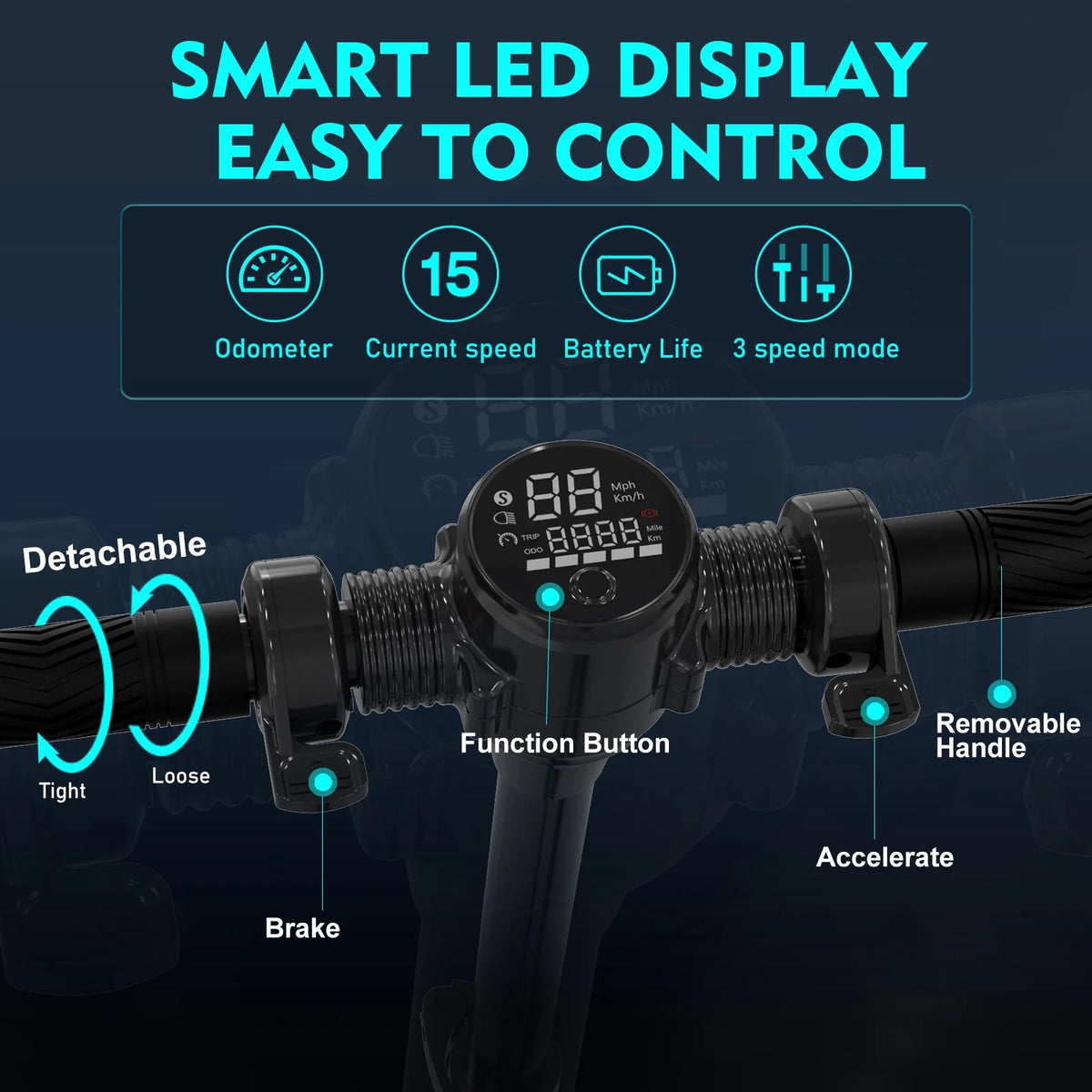 Electric Scooter 350W Motor 15 MPH Foldable E315