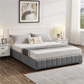 Queen Size Upholstered Storage Bed with 4 Drawers J1877