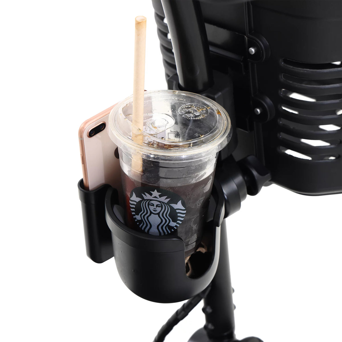 Blue 4 Wheel Mobility Scooter with Phone Holder and Cup Holder E255627