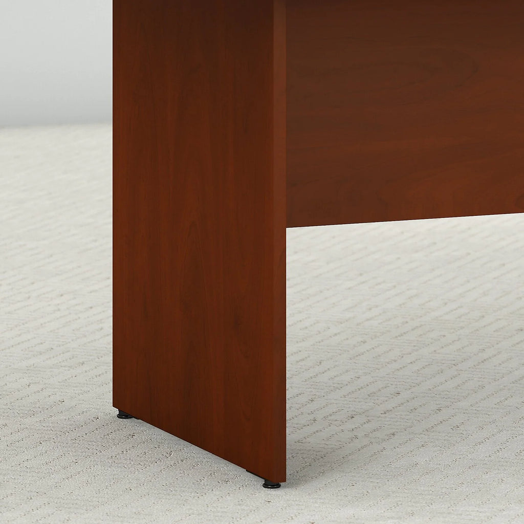 72W X 36D Boat Shaped Conference Table With Wood Base X5058
