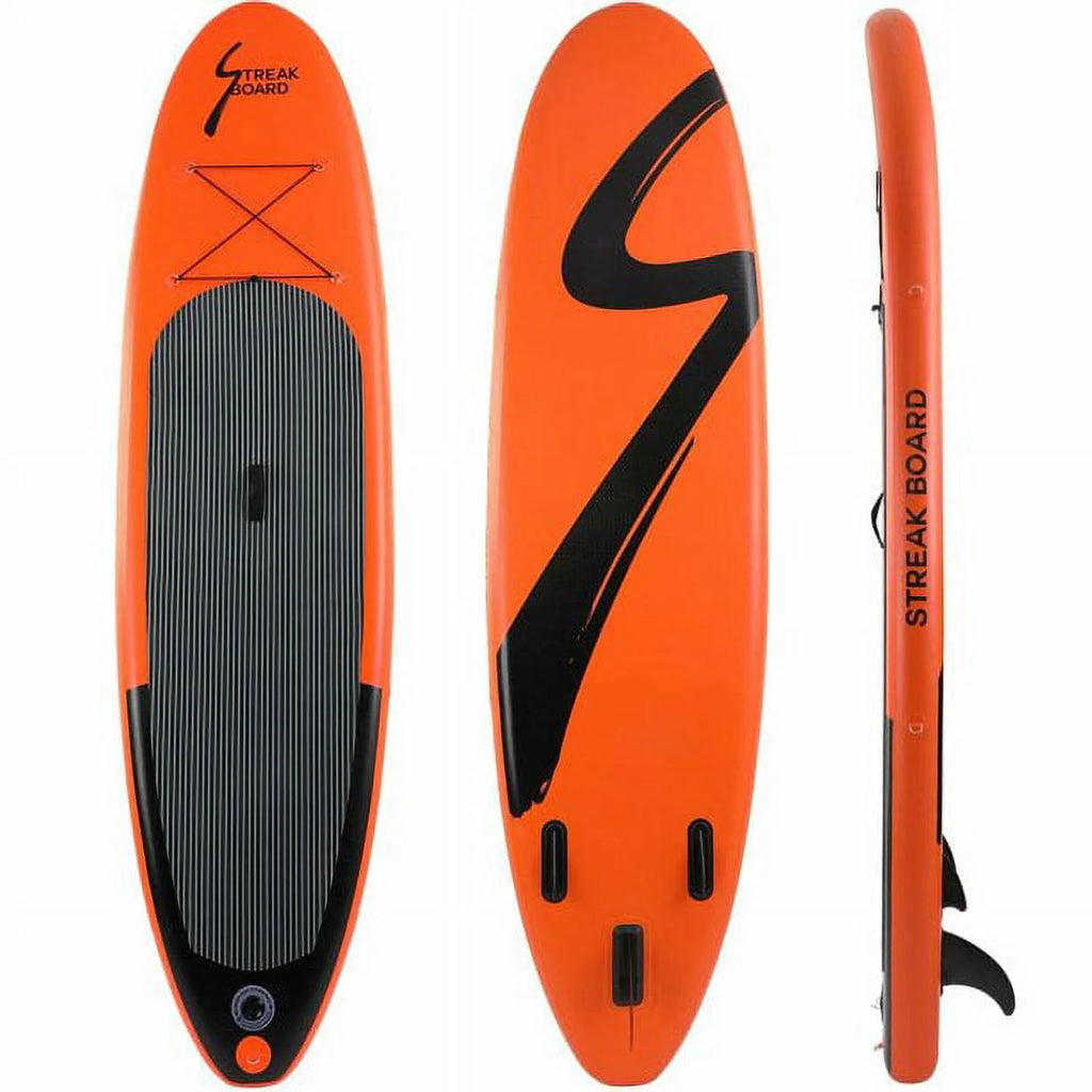 10' Inflatable Stand Up Paddle Board with Paddle, Leash, Pump & Backpack L260