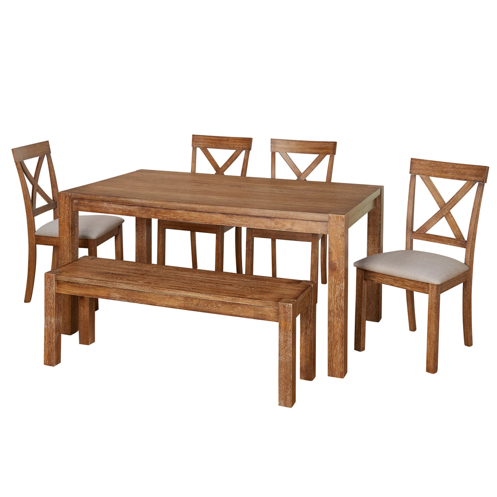 6-Piece Dining Set with Bench S201447