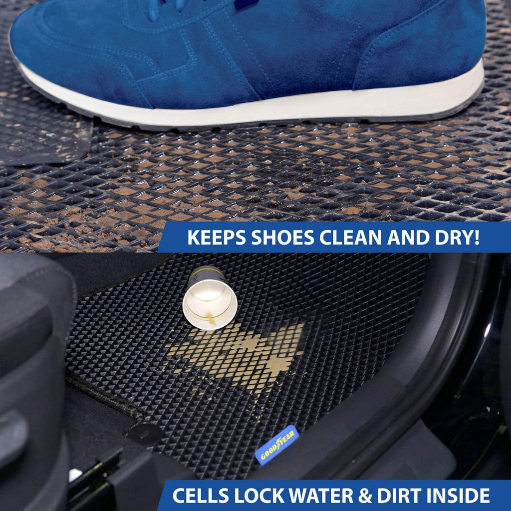 Black 5 Pc All-Weather Car Floor Liners Q44199