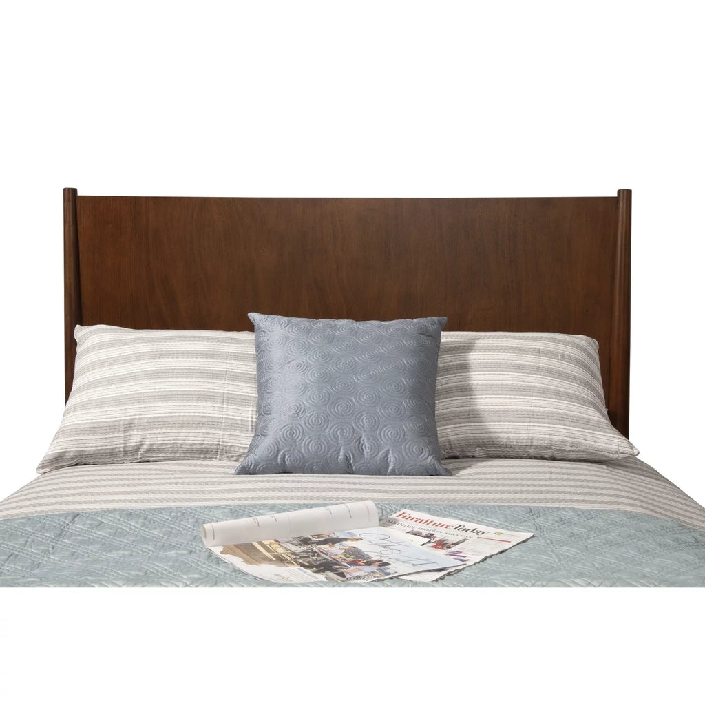 Gray Wood Full Size Panel Bed Y8412