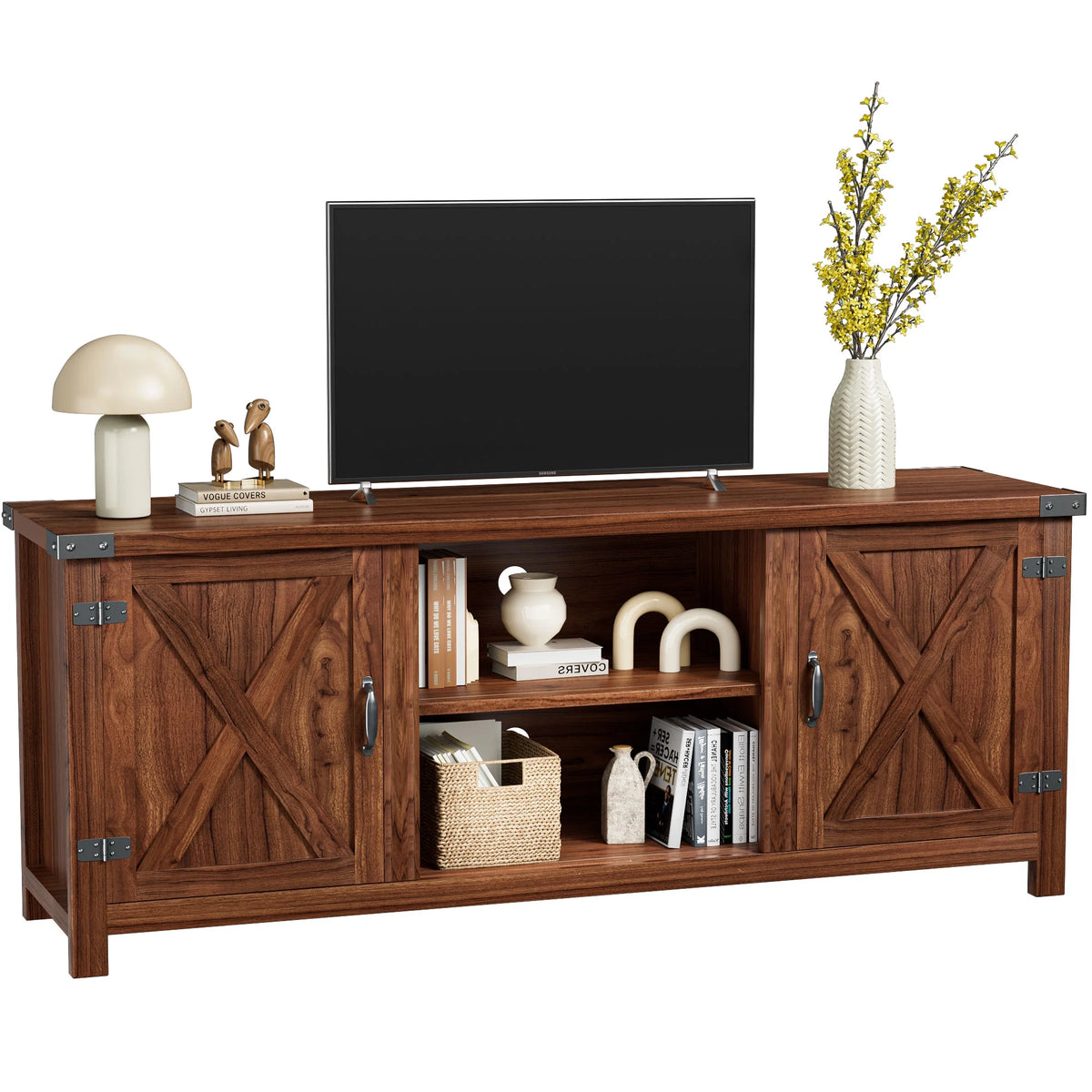 58 Modern Farmhouse Two-Door TV Stand E94770