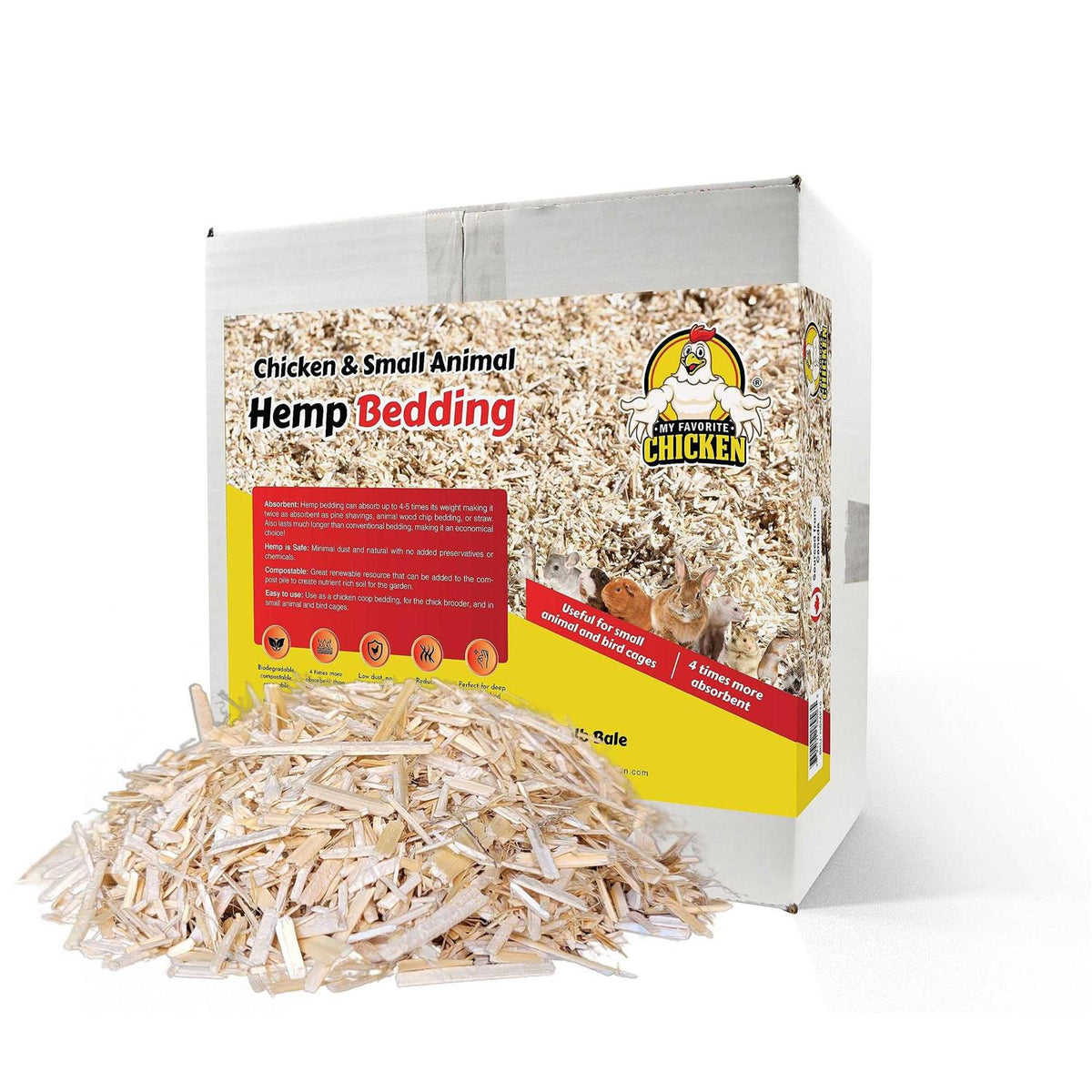 Hemp Bedding for Chicken Coop and Small Animal Litter I272307