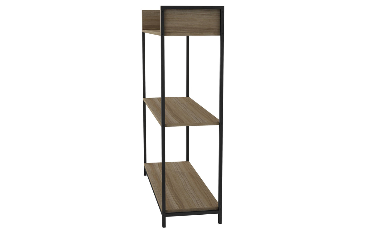 3 Shelves Dark Oak Bookcase H857