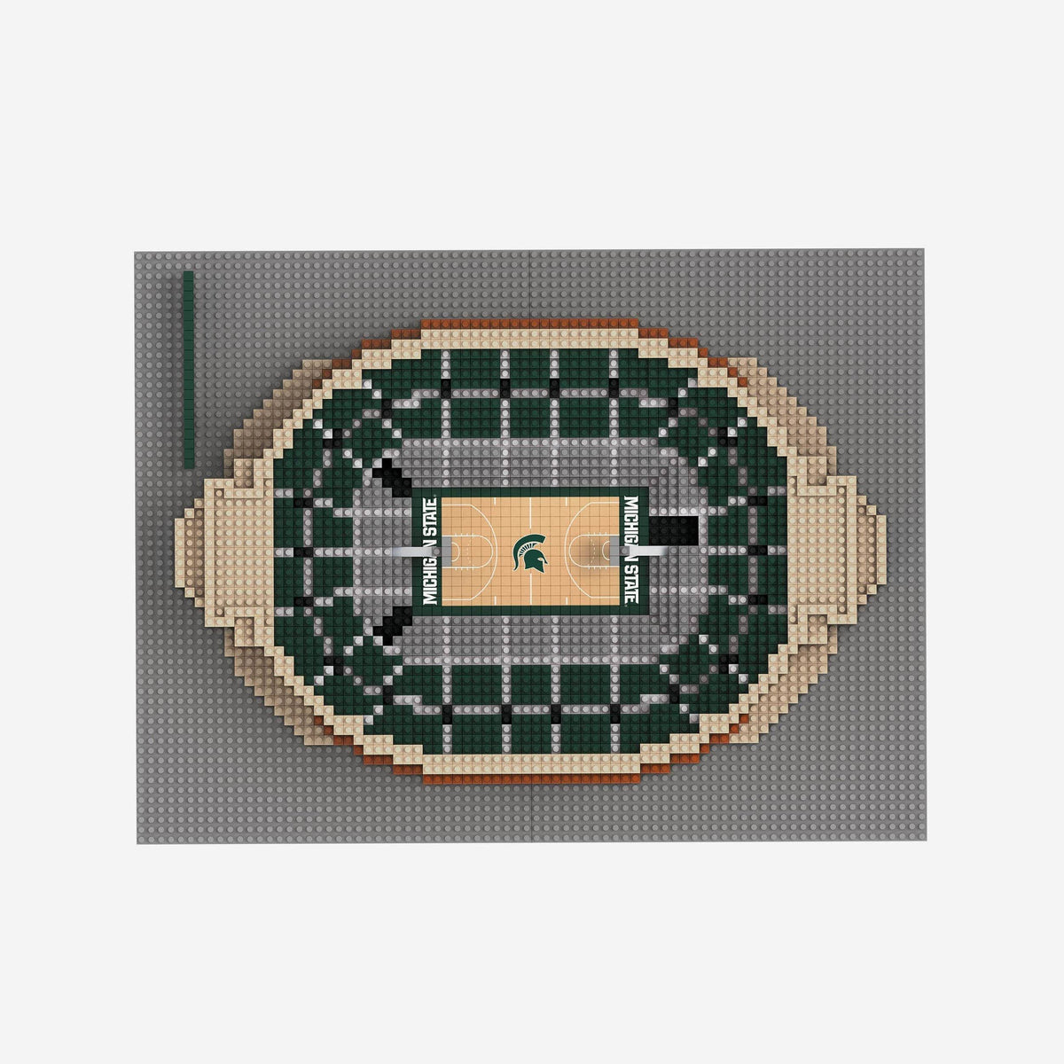 Michigan State Spartans NCAA 3D BRXLZ Basketball Arena X68838