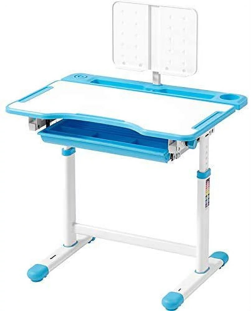 Height Adjustable Blue Kids Desk and Chair Set Z955