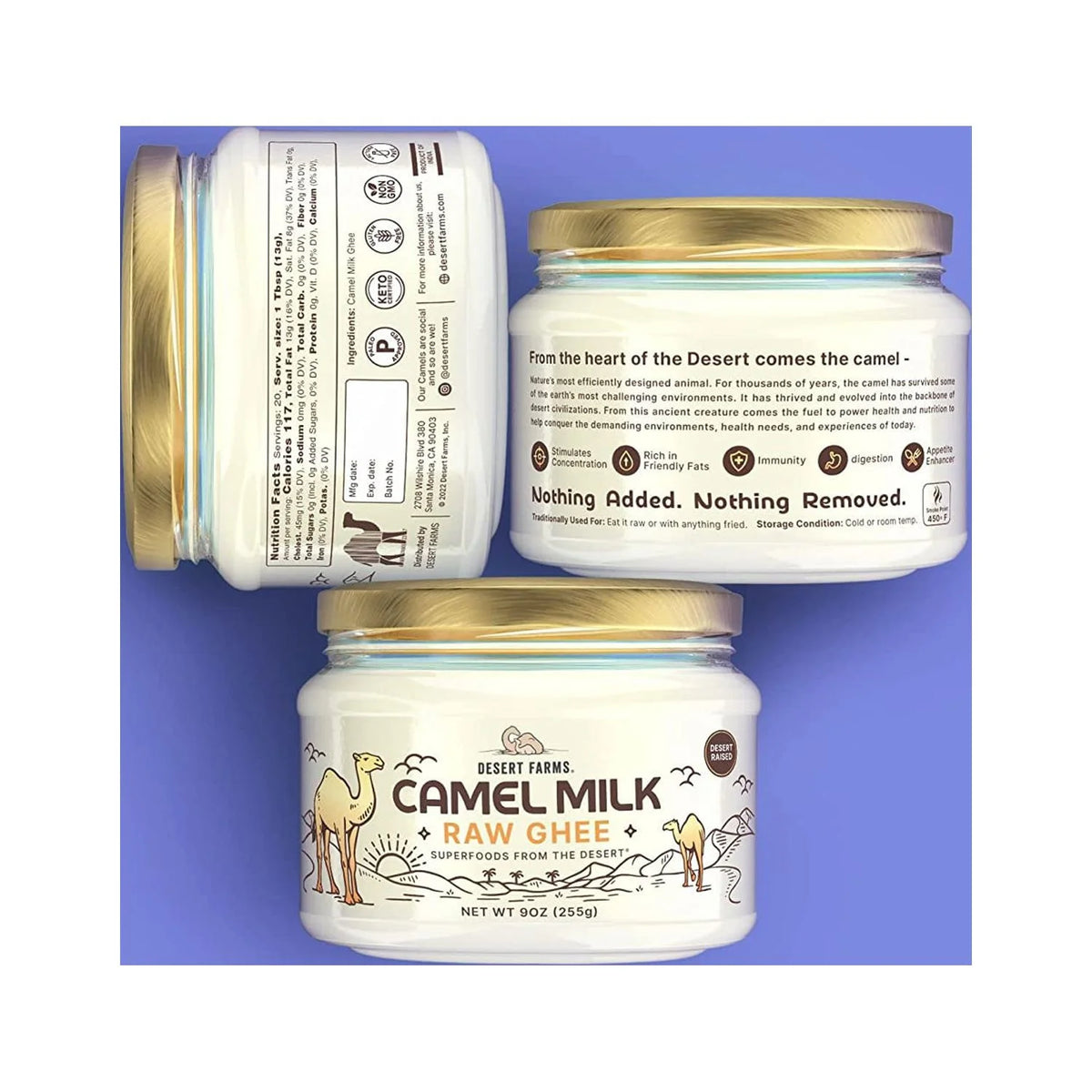Grass-Fed Camel Ghee Butter (250 gms) Clarified Butter J4442