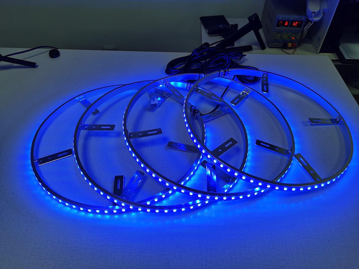 4PCS 17” Waterproof LED Wheel Rim Lights with App Control U953
