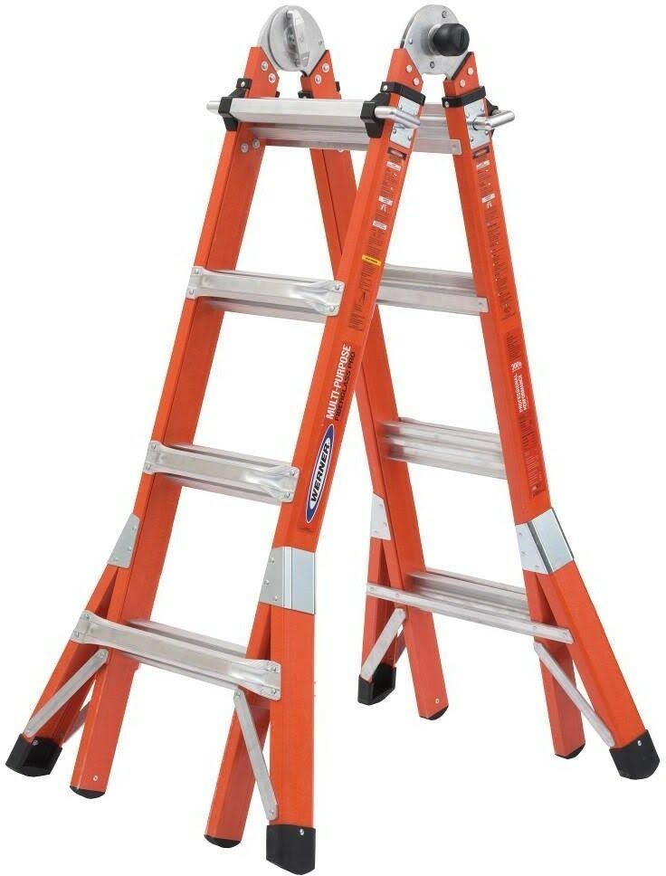 18 ft Fiberglass Multi-Position Ladder A491403