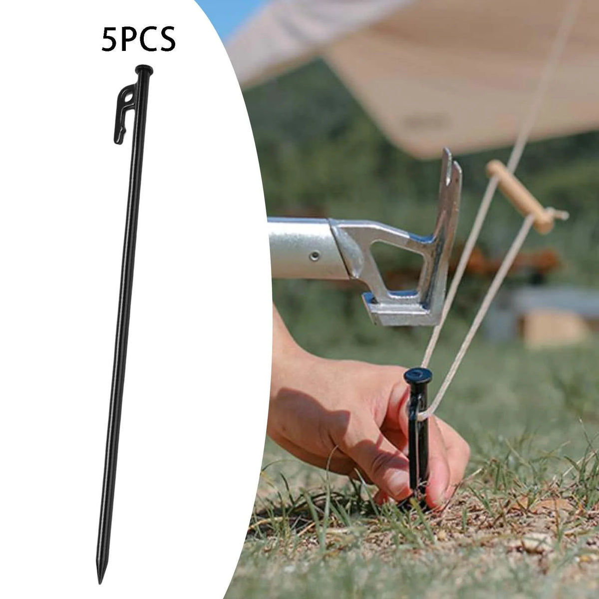 Unbreakable Tent Pegs Camping Stakes 40cm I1190