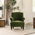 Olive Green Performance Velvet Accent Armchair D153