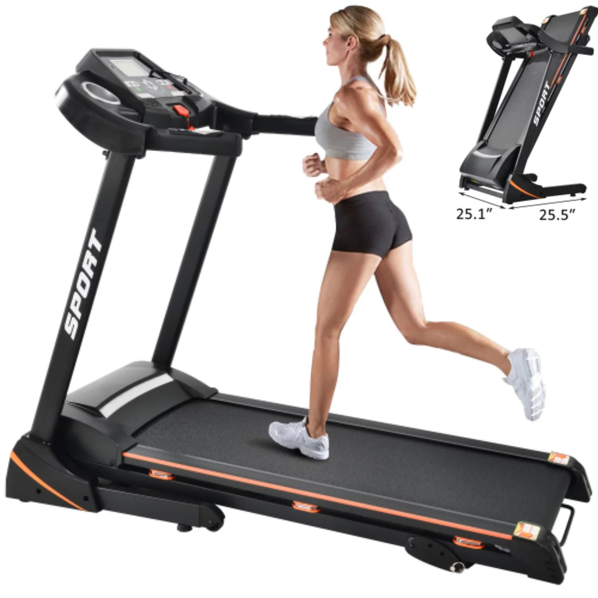 Folding Treadmill with Incline 330lb Capacity V570171