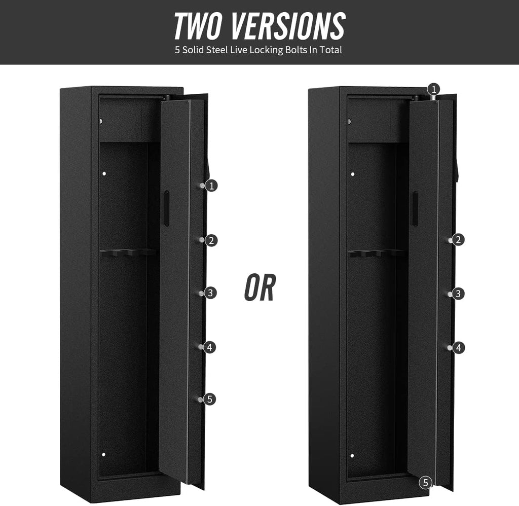 5-Gun Large Metal Rifle Gun Security Cabinet C15958