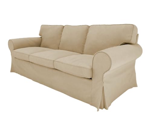 3 Seat Linen Sofa Cover S237468