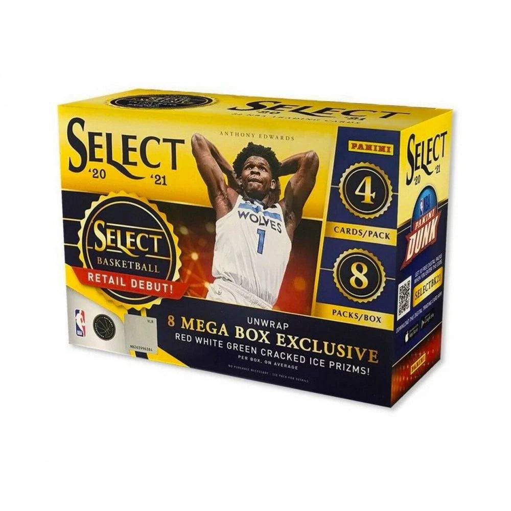 2020-21 Panini Select NBA Basketball Trading Cards Mega Box R62863