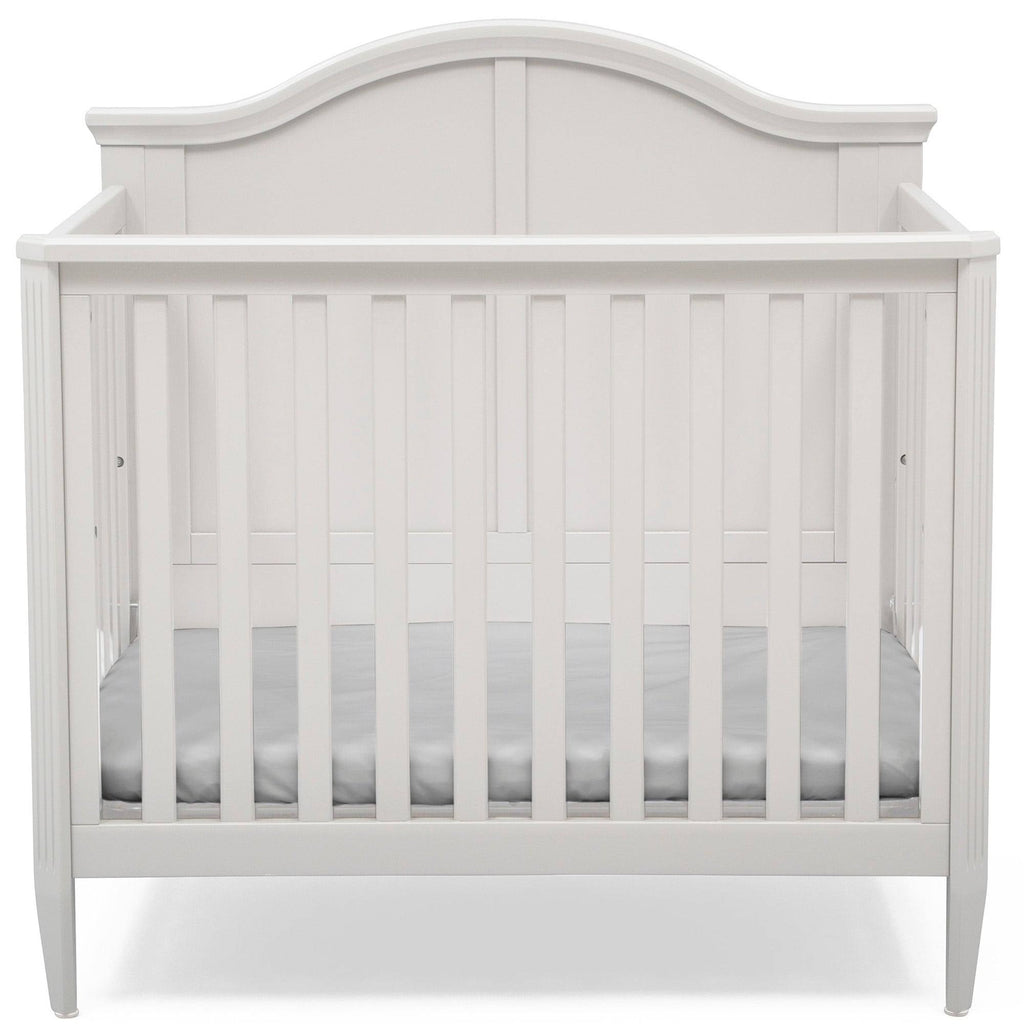 Mini Convertible Baby Crib with Mattress in Bianca White P166583