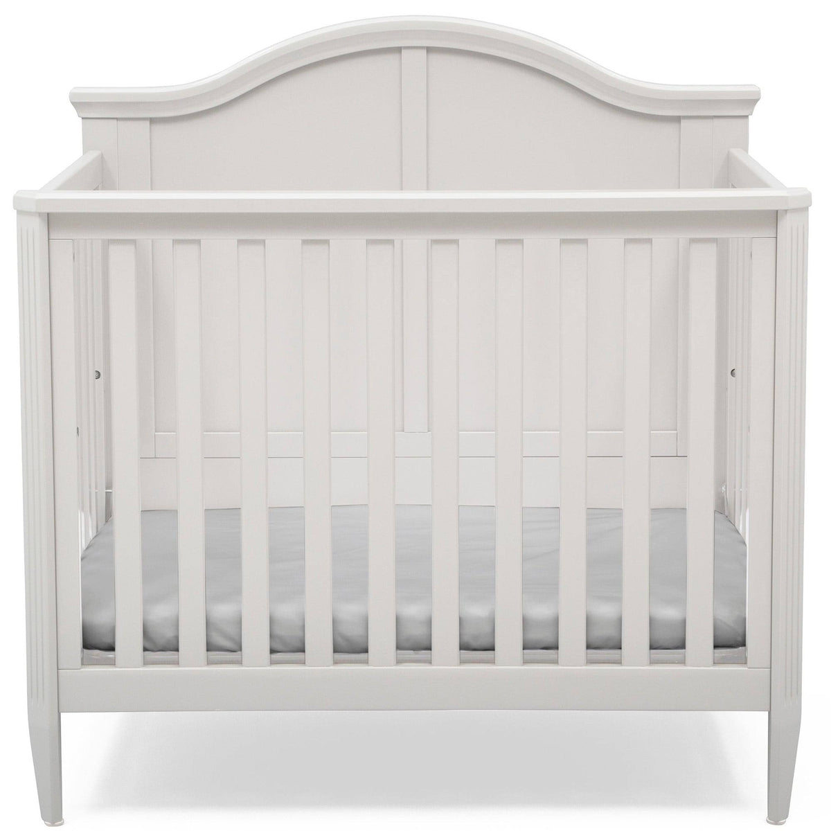 Mini Convertible Baby Crib with Mattress in Bianca White P166583