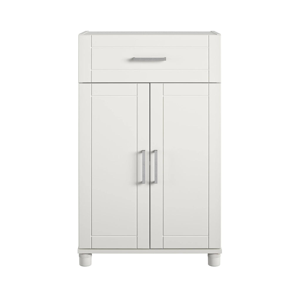 24 inch 1 Drawer 2 Door White Base Storage Cabinet D26767