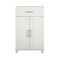 24 inch 1 Drawer 2 Door White Base Storage Cabinet D26767