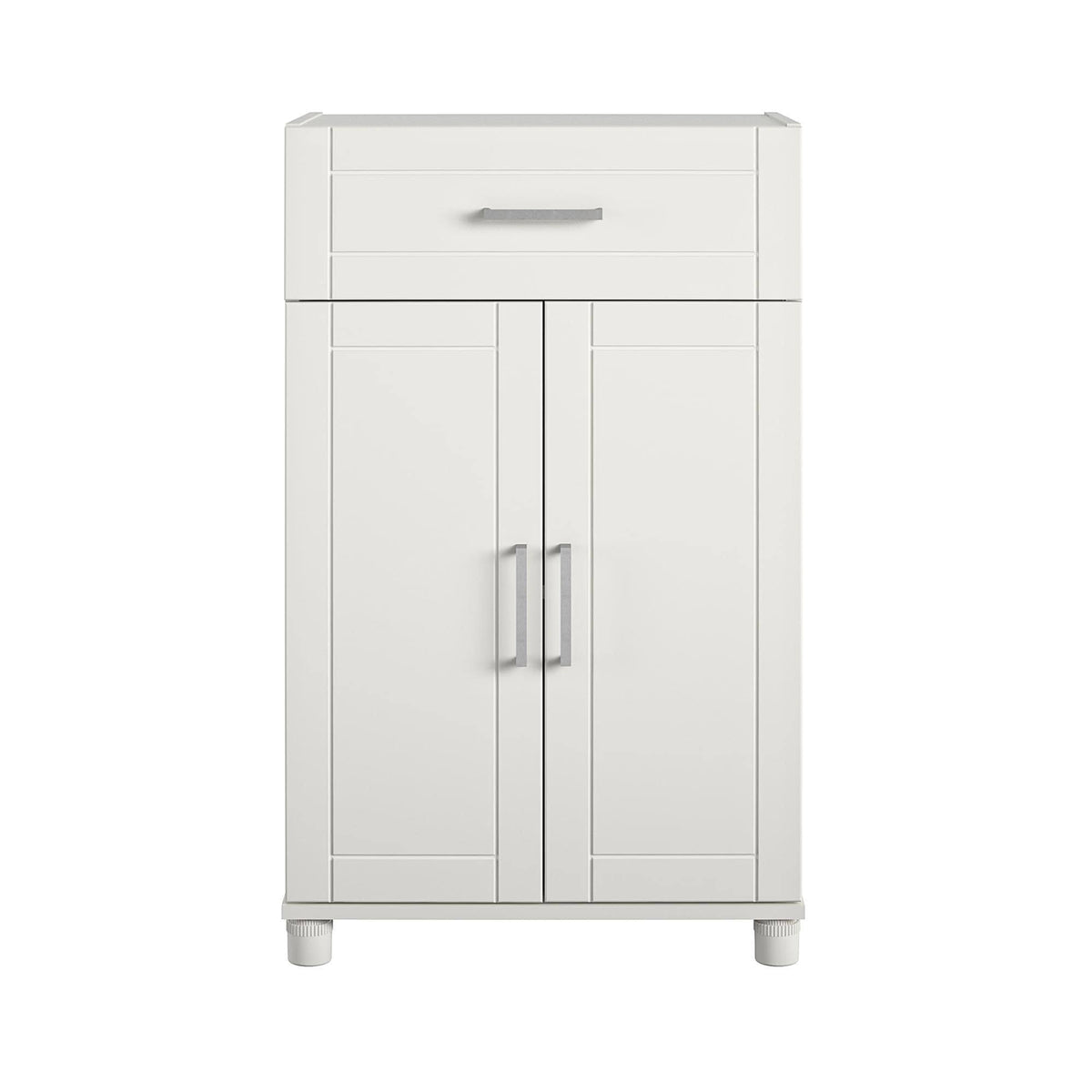 24 inch 1 Drawer 2 Door White Base Storage Cabinet D26767