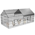 Chicken Coop with Cover Metal Portable D282243