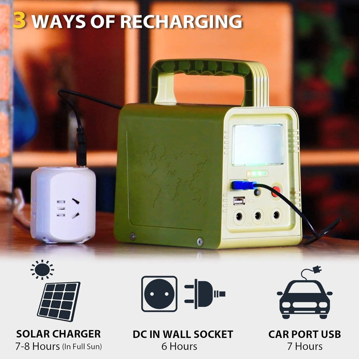 84Wh Portable Power Station with 18W Solar Panel M948930